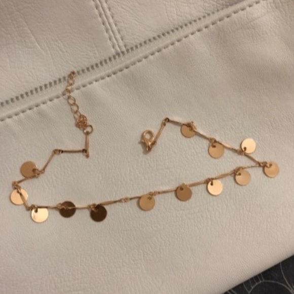 Dainty Sequin Embellished Chain Choker necklace - Picture 7 of 8